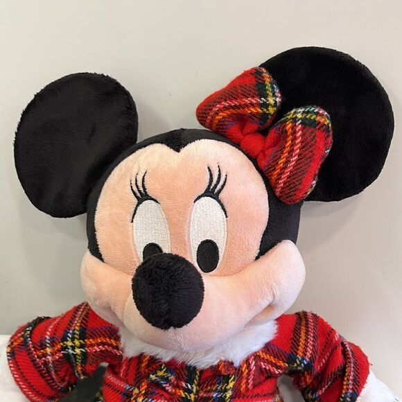 Disney Store Minnie Mouse Christmas 2011 Plush Doll Tartan Check. Size 1… - Picture 2 of 7